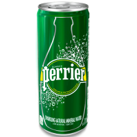 Perrier вода минеральная газированная, ж/б, 0.25 л