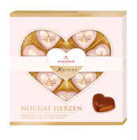 Niederegger шоколадные сердечки нуга в молочном шоколаде, 125 гр.