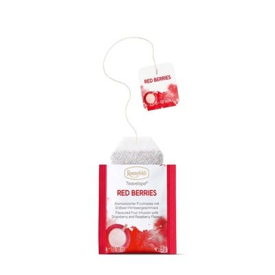 Чай фруктовый Ronnefeldt Teavelope Red Berries (Красные Ягоды), со вкусом клубники и малины, пакетики 25x2.5 гр.